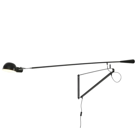 Lampa ścienna techniczna ruchoma MOVE L czarna 205 cm DI-AR-046-PT black - Step Into Design